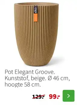 Intratuin Pot Elegant Groove aanbieding