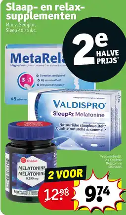 Kruidvat Slaap- en relaxsupplementen aanbieding