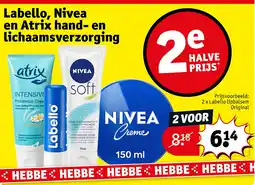 Kruidvat 2 x Labello lipbalsem Original aanbieding