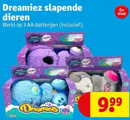 Kruidvat Dreamiez slapende dieren aanbieding