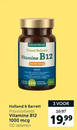 Holland & Barrett Holland & Barrett Timed Release Vitamine B12 aanbieding
