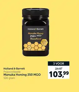 Holland & Barrett Holland&Barrett Manuka Honey 250+ MGO Monofloral aanbieding