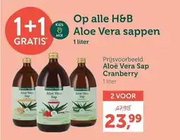 Holland & Barrett Op alle H&B Aloe Vera Sappen aanbieding
