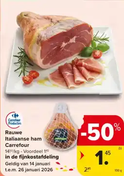 Carrefour Market Rauwe Italiaanse Ham Carrefour aanbieding