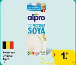 Carrefour Market Sojadrank Original Alpro aanbieding