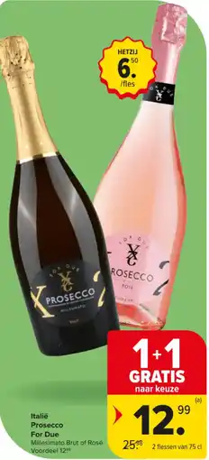 Carrefour Market Italië Prosecco For Due aanbieding