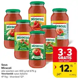 Carrefour Market Saus Miracoli aanbieding