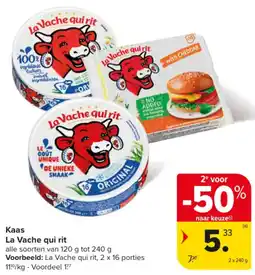 Carrefour Market Kaas La Vache qui rit aanbieding