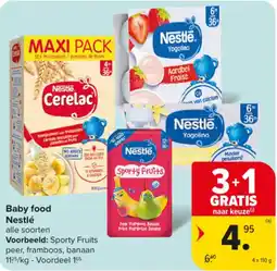 Carrefour Market Baby food Nestlé aanbieding