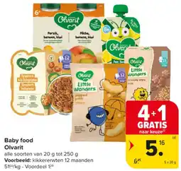 Carrefour Market Baby food Olvarit aanbieding