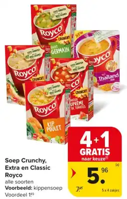 Carrefour Market Soep Crunchy, Extra en Classic Royco aanbieding