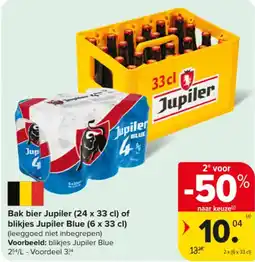 Carrefour Market Bak ier Jupiler of likjes Jupiler Blue aanbieding