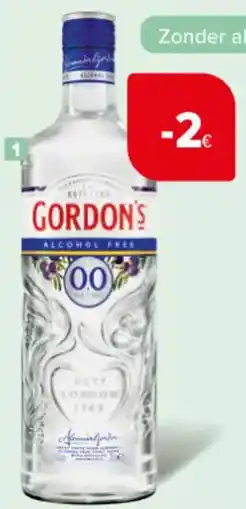 Carrefour Market Gordon's 0,0% Dry of Pink en Captain Morgan zonder alcohol aanbieding