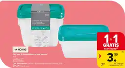 Carrefour Market Set van 3 bewaardozen met deksel aanbieding