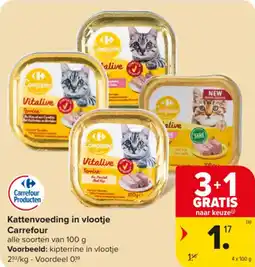 Carrefour Market Kattenvoeding in Vlootje Carrefour aanbieding
