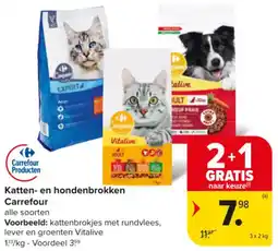 Carrefour Market Katten en Hondenbrokken Carrefour aanbieding