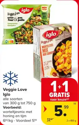 Carrefour Market Veggie Love Iglo aanbieding