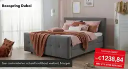 Woonsquare Boxspring Dubai aanbieding