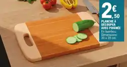 E.Leclerc Planche à Découper avec Poignée aanbieding