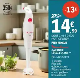 E.Leclerc Moulinex Pied Mixeur aanbieding