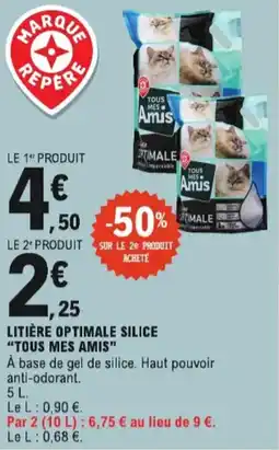 E.Leclerc Litière Optimale Silice Tous Mes Amis aanbieding