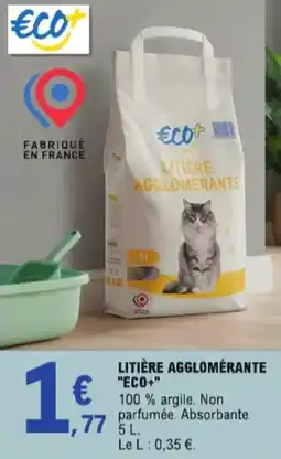 E.Leclerc Litière Agglomérante Eco+ aanbieding