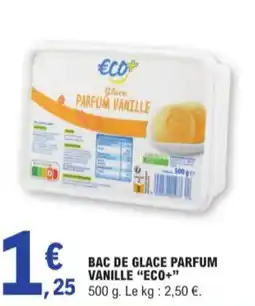 E.Leclerc Bac de glace parfum vanille Eco+ aanbieding