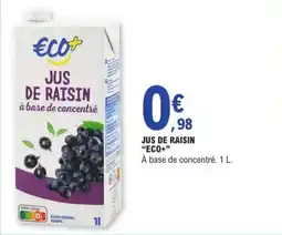 E.Leclerc Jus De Raisin Eco+ aanbieding