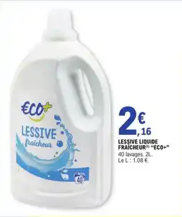E.Leclerc Lessive Liquide Fraicheur Eco+ aanbieding