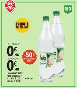 E.Leclerc Limonade bio "Bio Village' aanbieding
