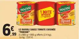 E.Leclerc Panzani le ravioli sauce tomate cuisinée aanbieding