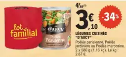 E.Leclerc D'aucy légumes cuisinés aanbieding