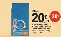 E.Leclerc Bifensis purina one aliment pour chat spécial chat stérilisé aanbieding