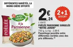 E.Leclerc Notre jardin poêlée parisienne surgelée aanbieding