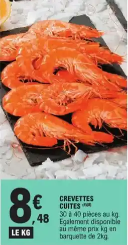 E.Leclerc Crevettes cuites aanbieding