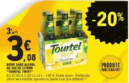 E.Leclerc Tourtel twist bière sans alcool au jus de citron aanbieding