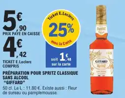 E.Leclerc Giffard préparation pour spritz classique sans alcool aanbieding