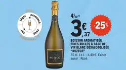 E.Leclerc Nozeco Boisson aromatisée fines bulles à base de vin blanc désalcoolisée aanbieding