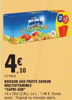 E.Leclerc Capri-sun boisson aux fruits saveur multivitamines aanbieding