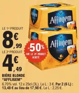 E.Leclerc Affligem biere blonde 6.70% vol 12 aanbieding