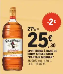 E.Leclerc Captain morgan spiritueux à base de rhum spiced gold 35.00% vol. aanbieding