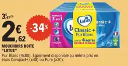 E.Leclerc Lotus mouchoirs boite aanbieding