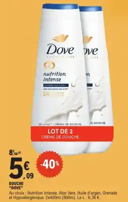 E.Leclerc Dove douche aanbieding