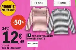 E.Leclerc Tee-shirt manches longues adulte aanbieding