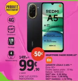 E.Leclerc Xiaomi Redmi A5 smartphone aanbieding