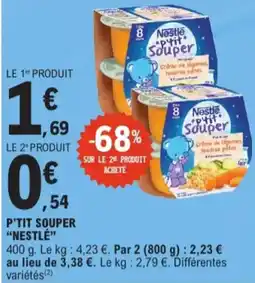 E.Leclerc Nestle P'tit Souper aanbieding