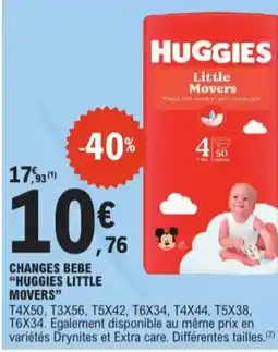 E.Leclerc Huggies little movers changes bebe aanbieding