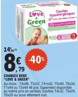 E.Leclerc Love & green changes bebe aanbieding