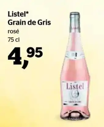 Listel grain de gris rosé
