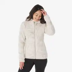 Decathlon Warme wandelfleece voor dames NH500 beige aanbieding